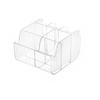 Plastic Pen Holder Transparent Square Pen Container Multifunctional Large Capacity Stationery Storage Bucket Student Gift