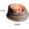 3D Coiled Snake Resin Candlestick Candle Holder Ornament Home Decoration