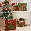 Kissenbezüge mit Weihnachtsmotiv: Weihnachtsmann, Geschenke, Baum, Schneemann-Designs! Sofa Raumdekoration Neujahrsurlaub Heimdekoration