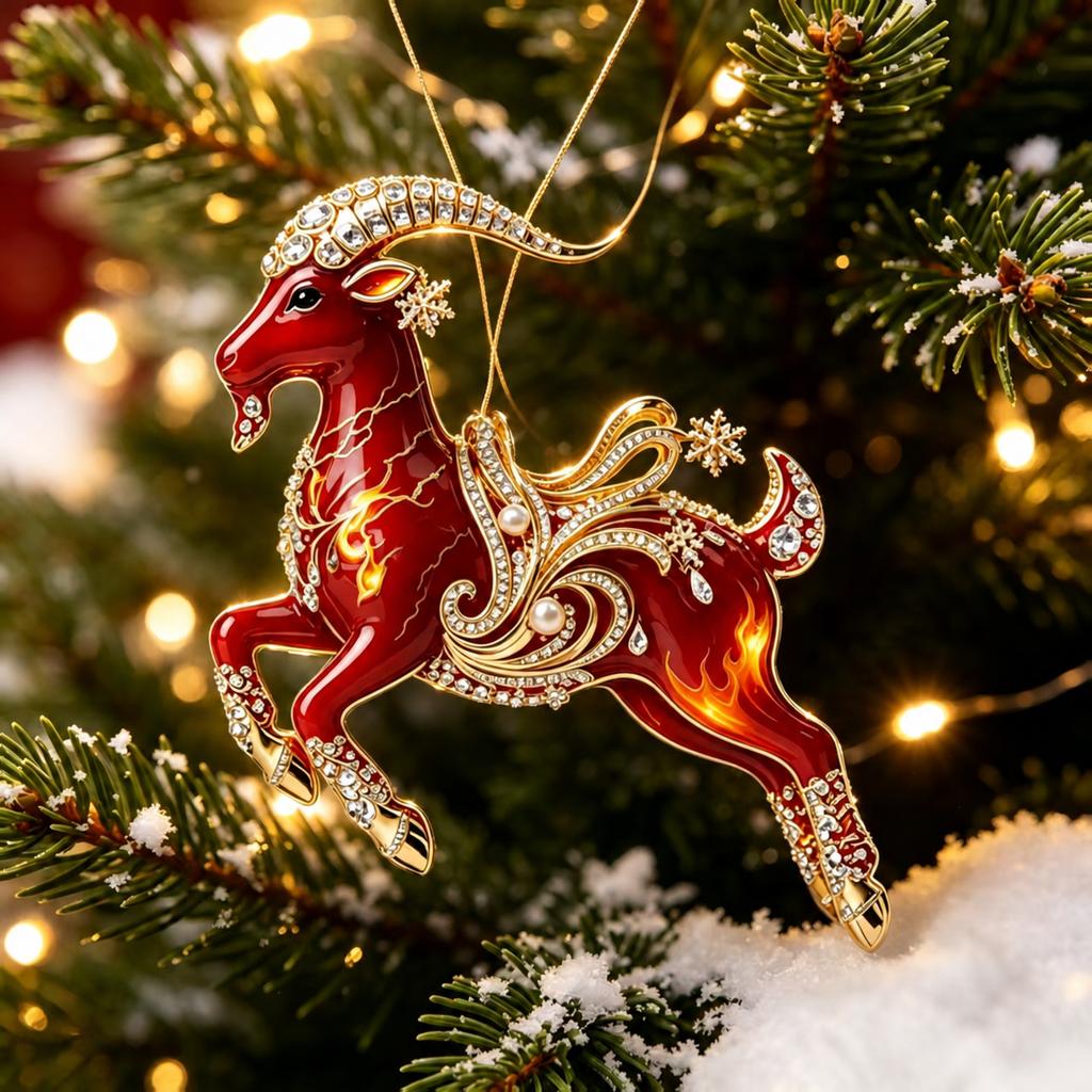 2D Acrylic Christmas Reindeer Hanging Ornament Fashion Ornament for Car Backpack Holiday Decoration For Holiday Home