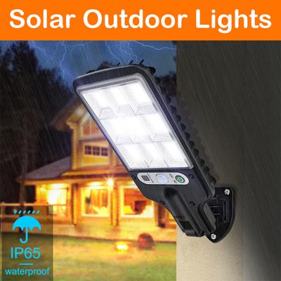 Solar LED Light Outdoor Wall Lamp 3 Mode Waterproof Motion Sensor Body Induction Garden Terrace Garage Door Street Lighting Lamp