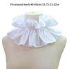 Victorian Ruffled Collar Elegant Sweet Girls Blouse Collar Lapel Shawl Decorative Lapel for Lady Medieval Cosplay