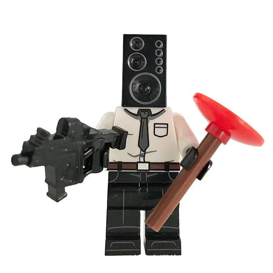 Skibidi Toilette TV-Mann Lautsprechermann Kamera-Mann Bauklötze Set, Actionfigur Modell, Kreative Bausteine, Geschenk für Jungen Kinder