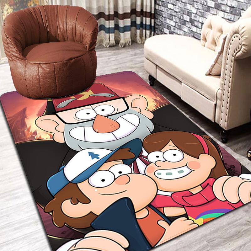 Gravity Falls Teppich Bodenmatte für Wohnzimmer oder Schlafzimmer Weicher und Bequemer Teppich ein Geschenk für Geburtstag und Feiertag.NFF0928632