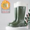 New Women's Rain Shoes Simple Medium and High Tube Women's Shoes Waterproof and Non-slip Work Rubber Shoes Go Out In the Kitchen Rainy Day