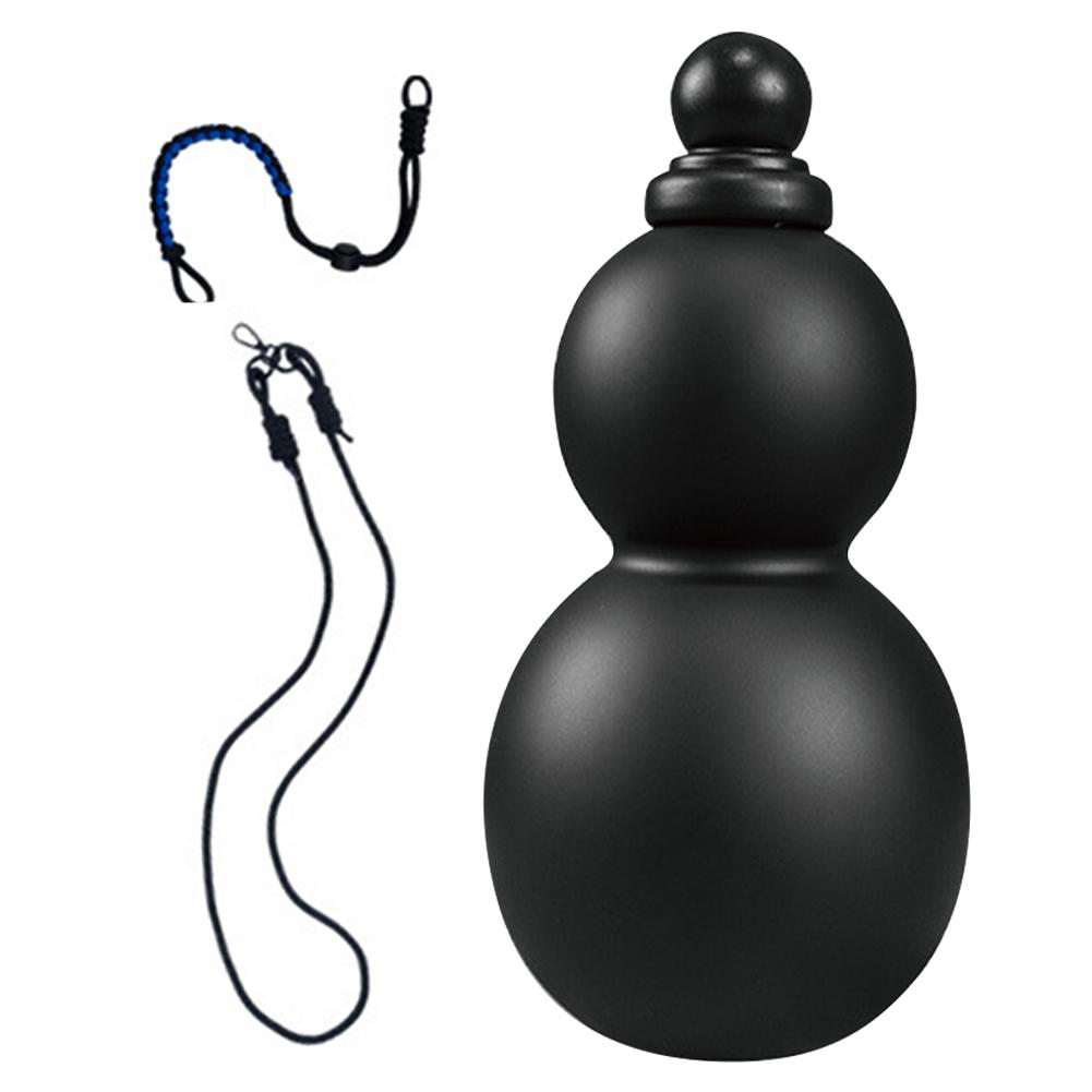 Chinese Retro-Inspired Gourd Water Bottle Gourd Sports Water Bottle 800ML Large Capacity Travel Water Bottle Gifts for Men чёрный