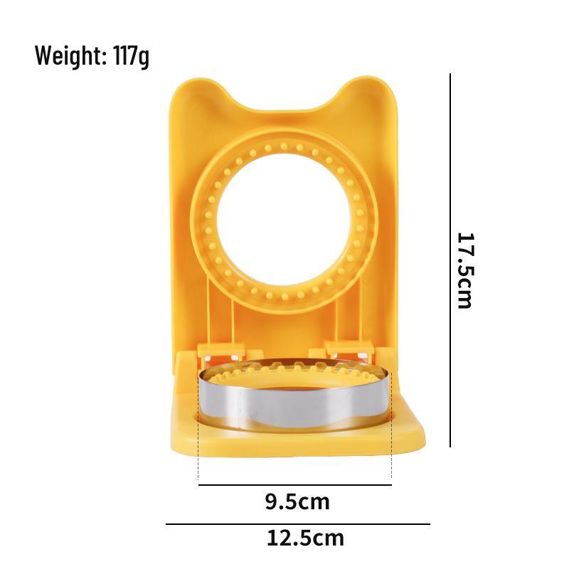 Stainless Steel Sandwich Cutter with Hand Guard for Bread, Cake, and Cookie Molding