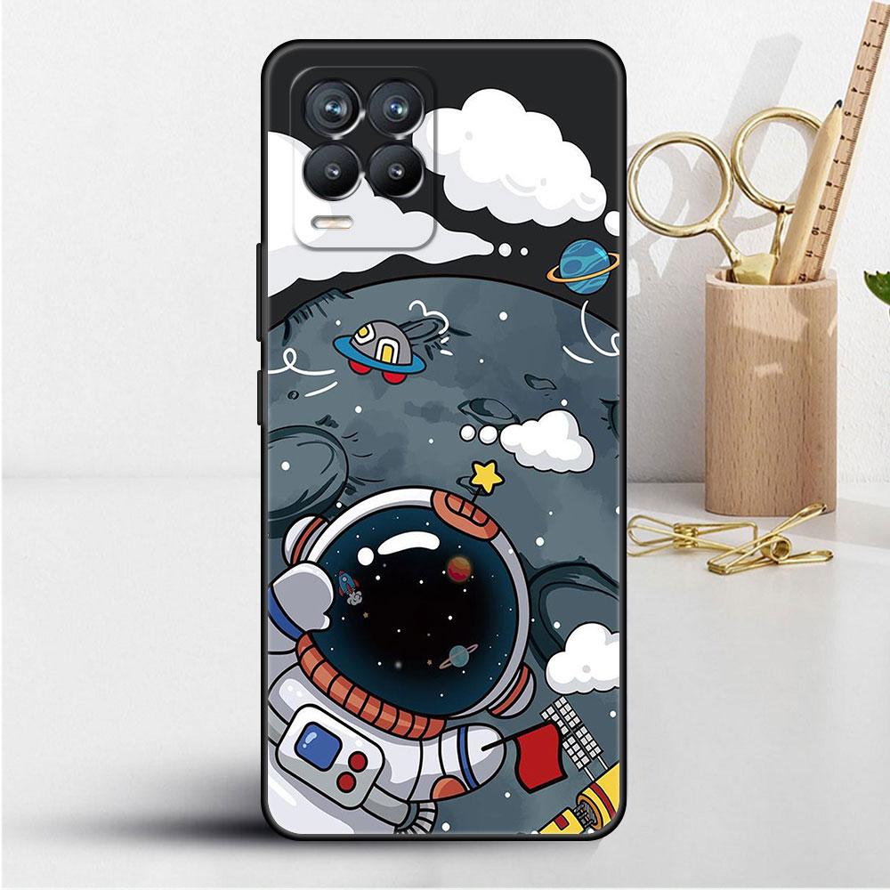 Hülle für Realme 8 C21y GT Neo 2 3 8i C21 7 C11 6 C12 C35 C3 GT 9 Pro C12 Master Funda Handyhülle Astronaut Universum