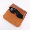 Scratch-Resistant Cow Leather Eyeglass Case,Sunglasses Protective Holder Portable Leather Pouch for Myopia Glasses & Sunglasses