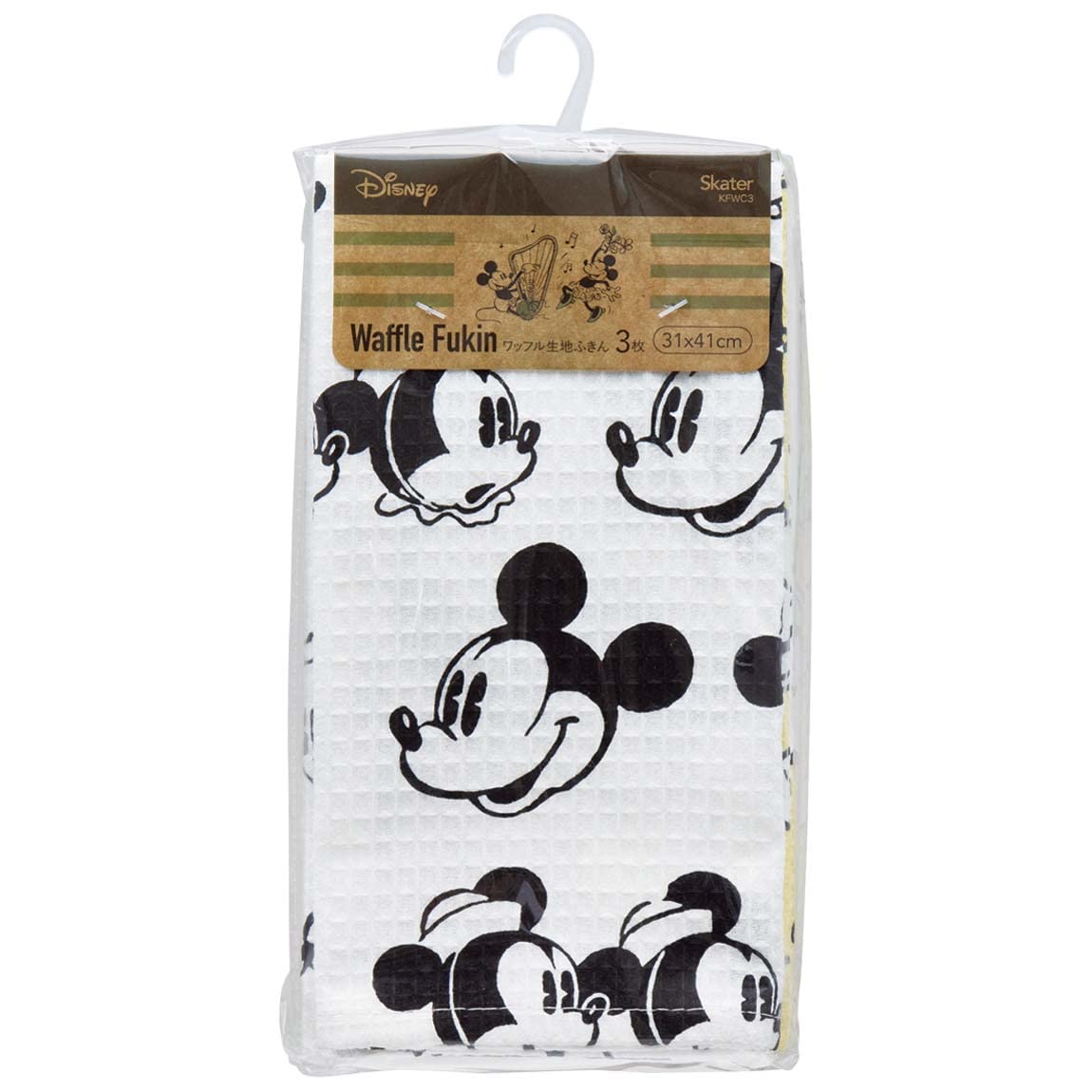 

Skater Waffle Dough Cloths Disney Mickey 31 x 41 (3-Count), Mouse, cm, KFWC3-A