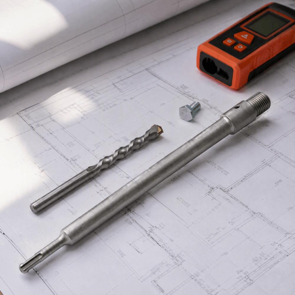 320mm Length Drill Adapter Shank SDS Plus Shank Hollow Core Drill Bit  Hammer Drill Use