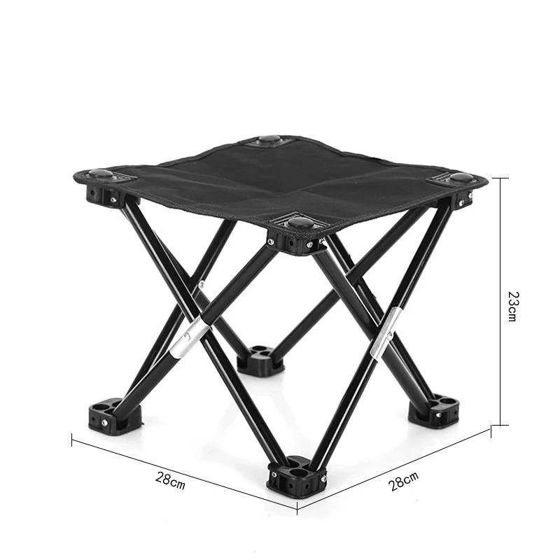 Outdoor Portable Metal Folding Chair Ultralight Fishing Picnic Stool Beach Chair Camping Gear Leisure Chairs.