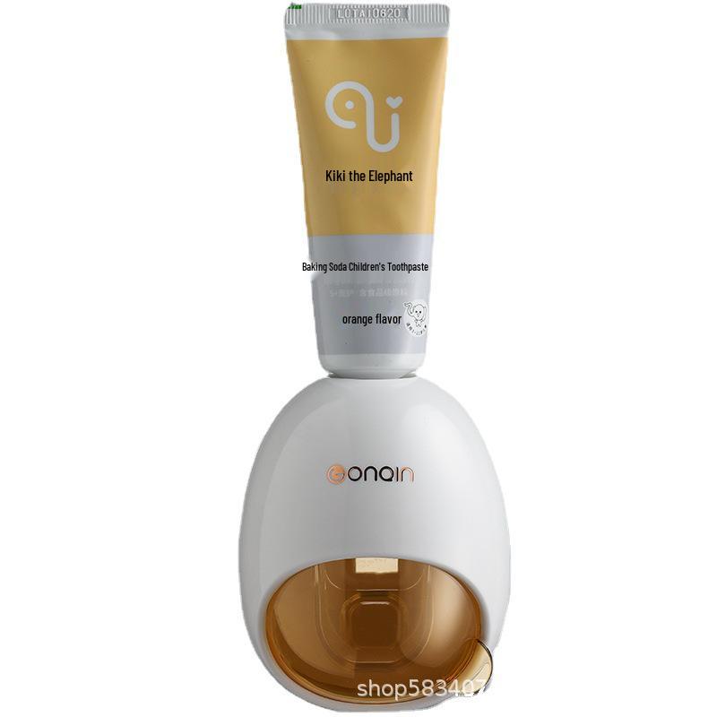 Automatic No-Drill Toothpaste Squeezer and Wall-Mounted Storage Autumn Tea