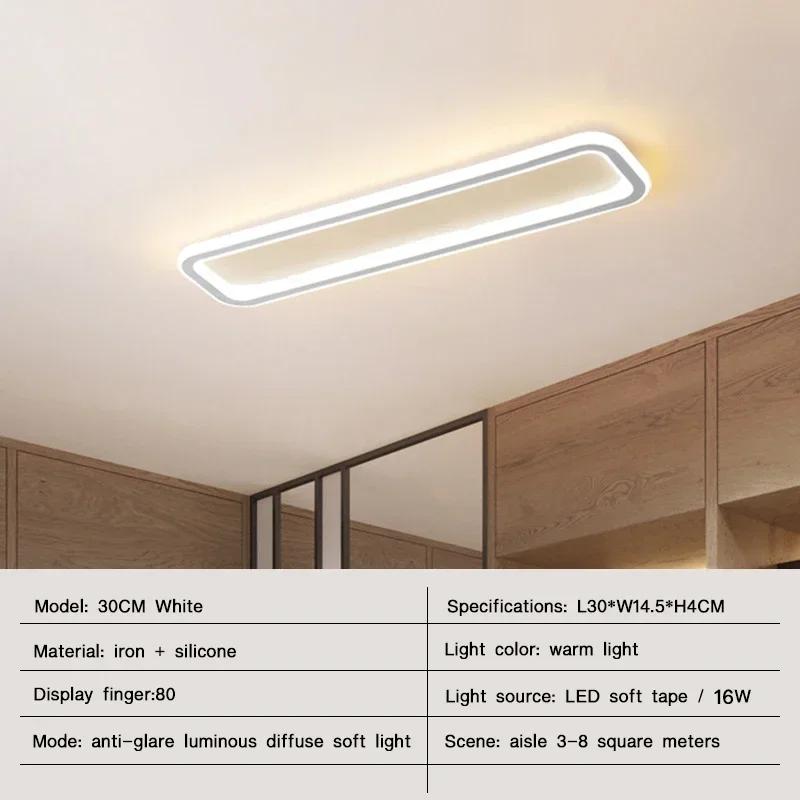 Modern LED Ceiling Lights for Living Room Bedroom  Balcony Aisle Hallway Lamps Strip Chandelier Indoor Lighting Fixtures Luster
