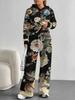 Gradual Change European and American Autumn and Winter Casual Long-sleeved Suit Women's Hooded Sweater Trousers Two-piece Set