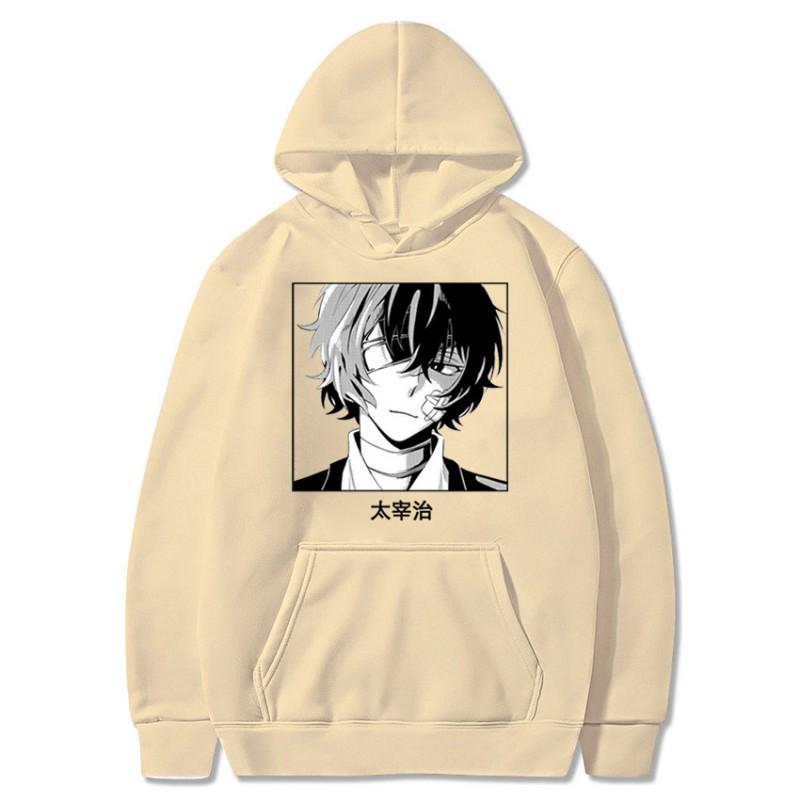 Bungo Stray Dogs Anime Hoodie Lässiger Fleece Pullover für Jugendliche