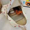 3Pcs/Set Oxford Cloth Cherry Backpack Preppy Style Adjustable Laptop Backpack with Lunch Bag & Pencil Case Large Capacity