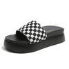 Horse hair leather thick-soled cool slippers women's summer wear summer 2025 fashion versatile fairy style ins tide beach shoes