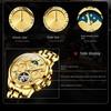Orologio Meccanico Automatico Multifunzione Marca JINSHIDUN Tourbillon Orologio da Uomo Orologio da Uomo