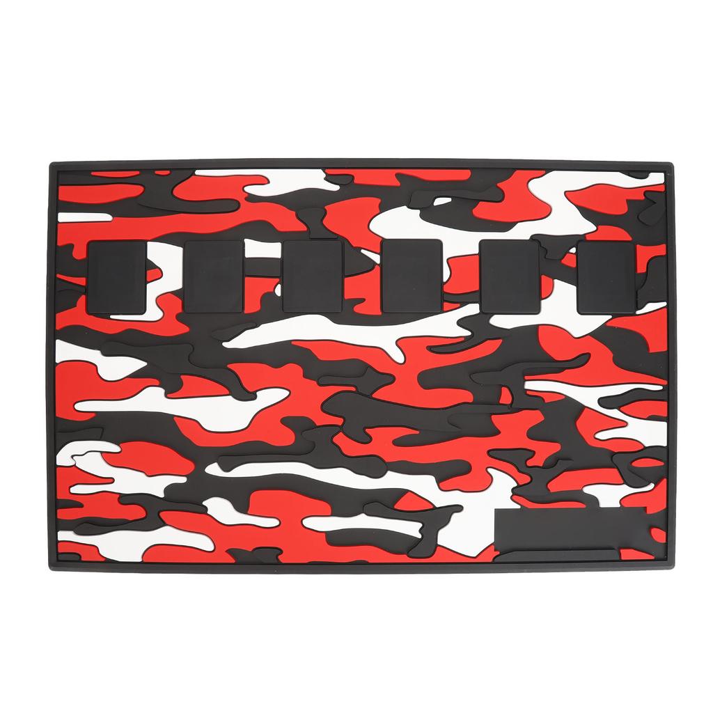 Magnetyczna Mata Barberska z Nadrukiem Kamuflażowym Zapobiegająca Poślizgowi Silikonowa Mata na Stanowisko Pracy w Salonie Fryzjerskim dla Maszynek i Nożyczek
