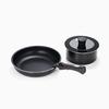 IRIS OHYAMA (IRIS) Frying Pan Set, Black, 26cm, 4-Piece Set, TF-SE4