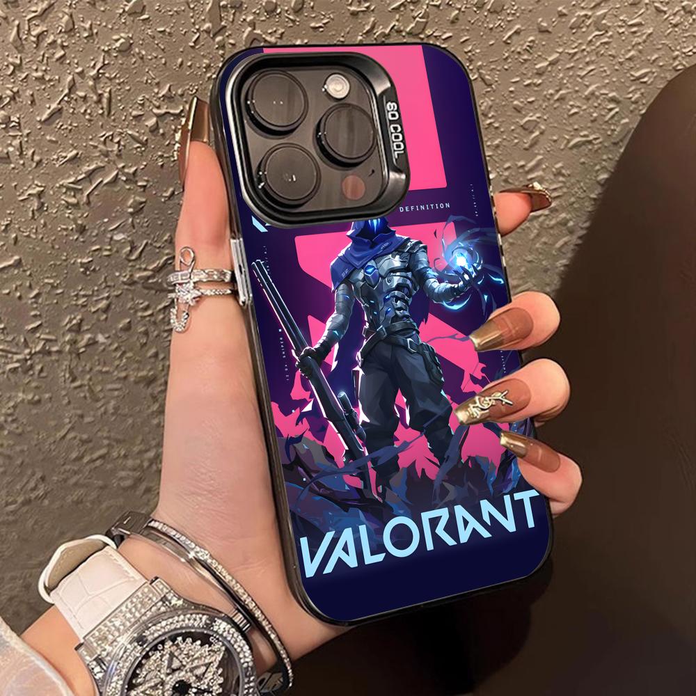 

Valo Omen Phone Case for iPhone 17 16 15 14 13 12 11 X XR XS Air Pro Max Plus Black Colorful Silver Cover iPhone X