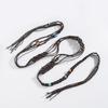 Bohemian Resin Beaded Waist Belt With Handwoven Tie Closure For Ethnic Festival Outfits