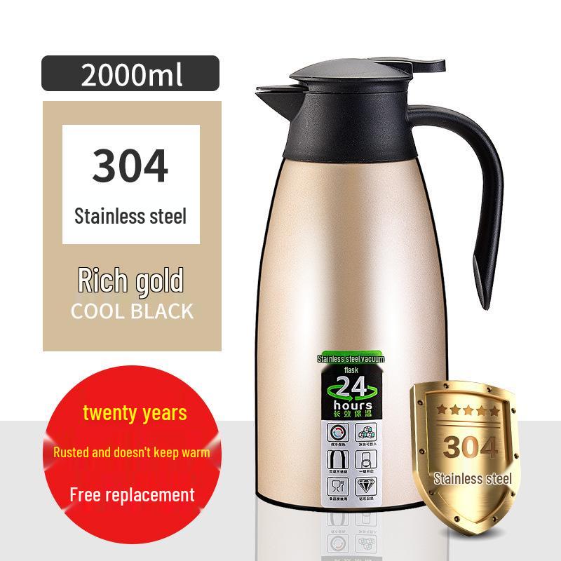 European Style Stainless Steel Vacuum Thermos Flask - Coffee Pot & Hot Water Bottle Gift