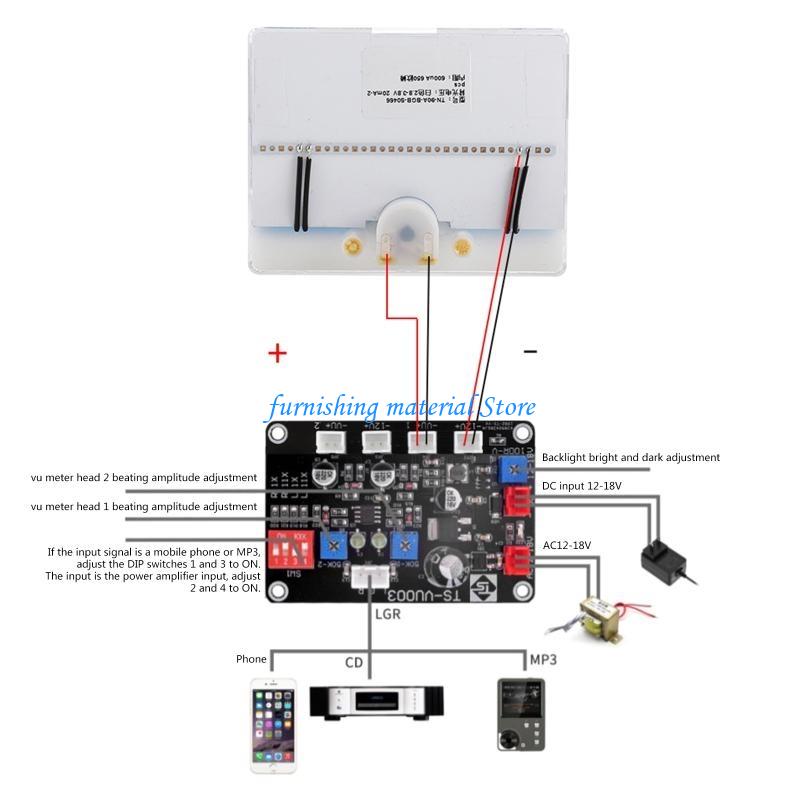Y5GD Upgraded Header Pointer Ammeter VU Meter Level Meter Power Amplifier DIY