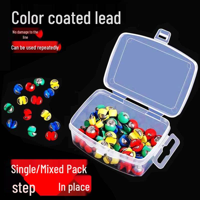 Yizhan Lion Line Bite Resistant Rubber Clip & Sinker Set for Raft Fishing - Water-Resistant Bottom Finder Tool.