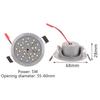 Lampă LED încastrată 5W 220V Cupă de lumină integrată Bec LED Spot Dublu Rotund Tavan Încastrat Umbrelă Bec LED Porumb
