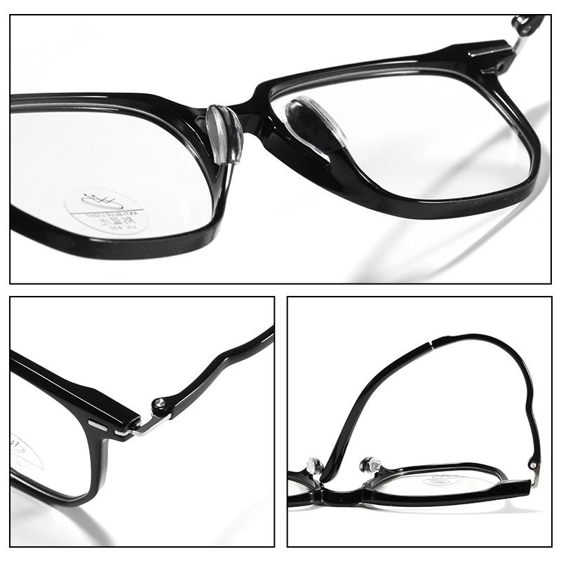 Ultralight TR90 Women's Fashion Polygon Eyeglass Frame with No-Feel Nose Pads, Prescription-Compatible, Large Face Fit