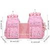 Cute Cartoon Schoolbag for Girls Lightweight Backpack Children Bag School Bag Splashproof Shoulder Bag School Supplies  Purple