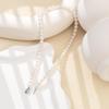 PHNIBIRD Pearl Popular and Premium Shell 925 Sterling Perfect for and Other Special Women's Necklace, Casual, Pearl, 8mm, Silver, 45cm, Weddings,
