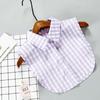 White Fake Collar Shirt For Children False Collar Blouse Lace Kids Peter Pan Collar Detachable Lapel Half Shirt Boys Faux Col