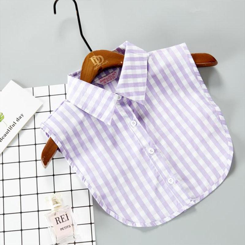 White Fake Collar Shirt For Children False Collar Blouse Lace Kids Peter Pan Collar Detachable Lapel Half Shirt Boys Faux Col
