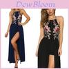Elegante Nuovo Abito Lungo Formale da Donna in Chiffon per Ballo di Fine Anno, Festa Serale, Damigella d'Onore, Maxi Abito
