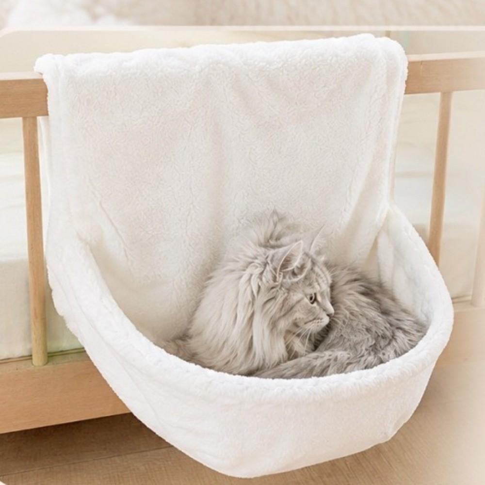 Warm Plush Hanging Cat Bed Semicircle Plush Sleeping Nest Cat Sleeping Bag Autumn Winter