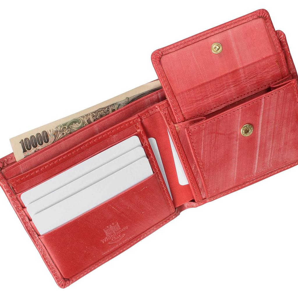 Whitehouse Cox S7532 Bifold and Leather Wallet, Red, Men's Women's