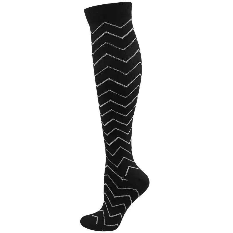Neue Kompressionssocken für Leggings Atmungsaktiv Laufen Radfahren Druck Fußball Socke für Erwachsene Koreanische Edition Netzwerk-Drucksocken