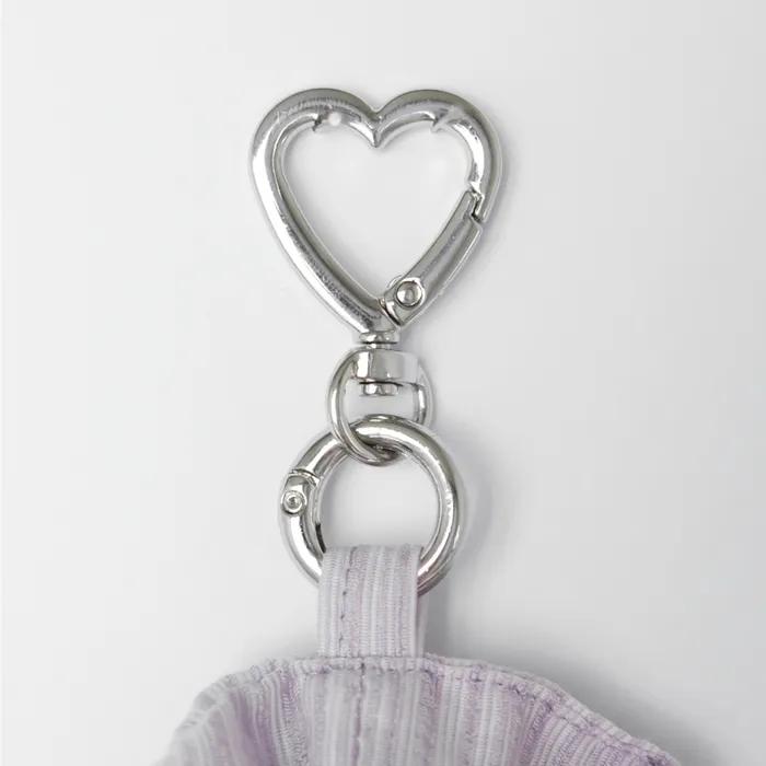 Page Keyring Pin-Tuck Scrunchie (lavender)