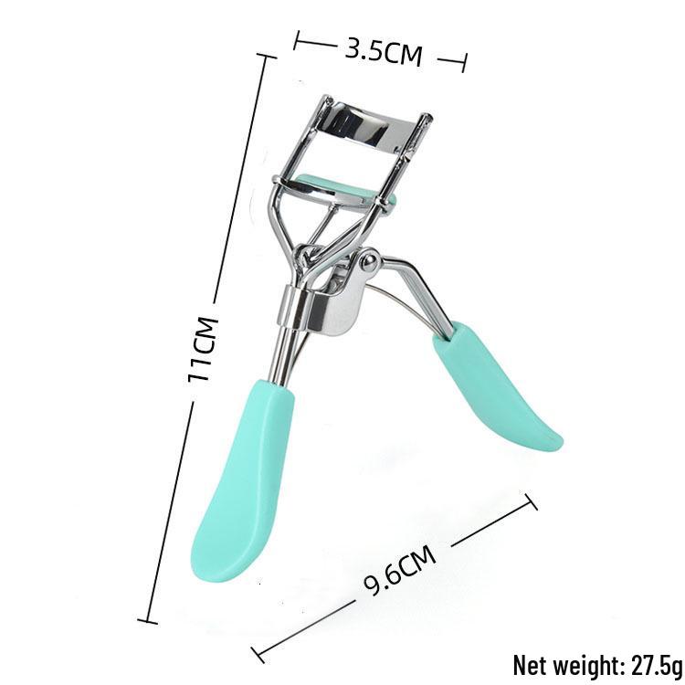 

Colorful Korean Wide-Angle Eyelash Curler - Portable Beauty Tool for Women Unpackaged циан