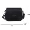 Sac à bandoulière de selle en cuir PU pour femmes, sac à main Simple à rabat de couleur unie, pochette