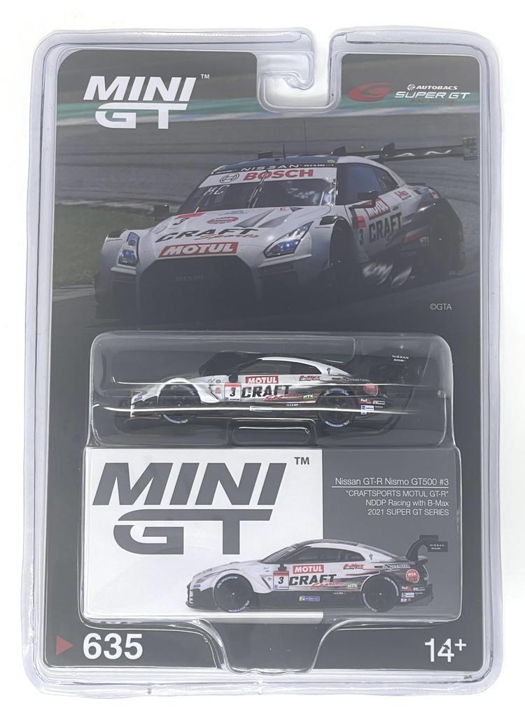 TrueScale Miniatures MINI GT 164 Nissan GT-R Nismo GT500 SUPER GT Series 2021#3 NDDP Racing with B-Max Right-hand Drive Japan Exclusive Finished