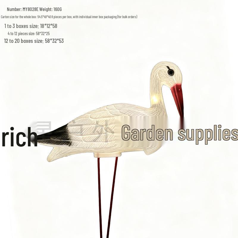 Garten-Außendekoration Simulation Plastik Roter Kronenkranich