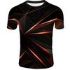 Creative 3D Digital Printed T-shirt for Men's Short Sleeves Tops