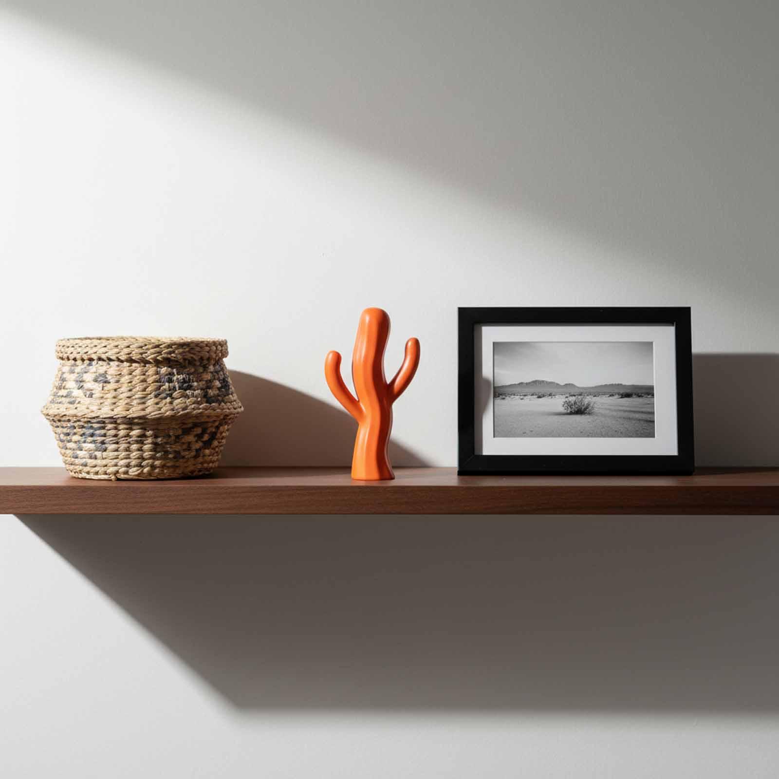 

Plant Figurine Plant Statue Ornament Table Centerpiece Collectible Sculpture for Living Room Bookshelf Cabinets Bedroom House оранжевый