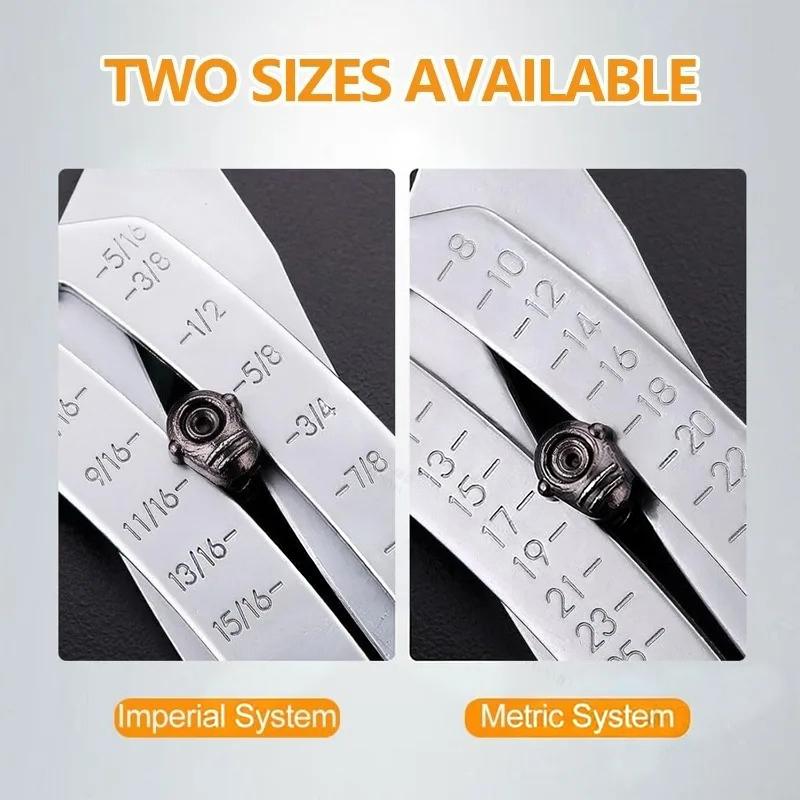Portable Precision Thread Size Inspection Tool With Keychain Gauge Measuring Instrument For Easy Carrying And Quick Detection