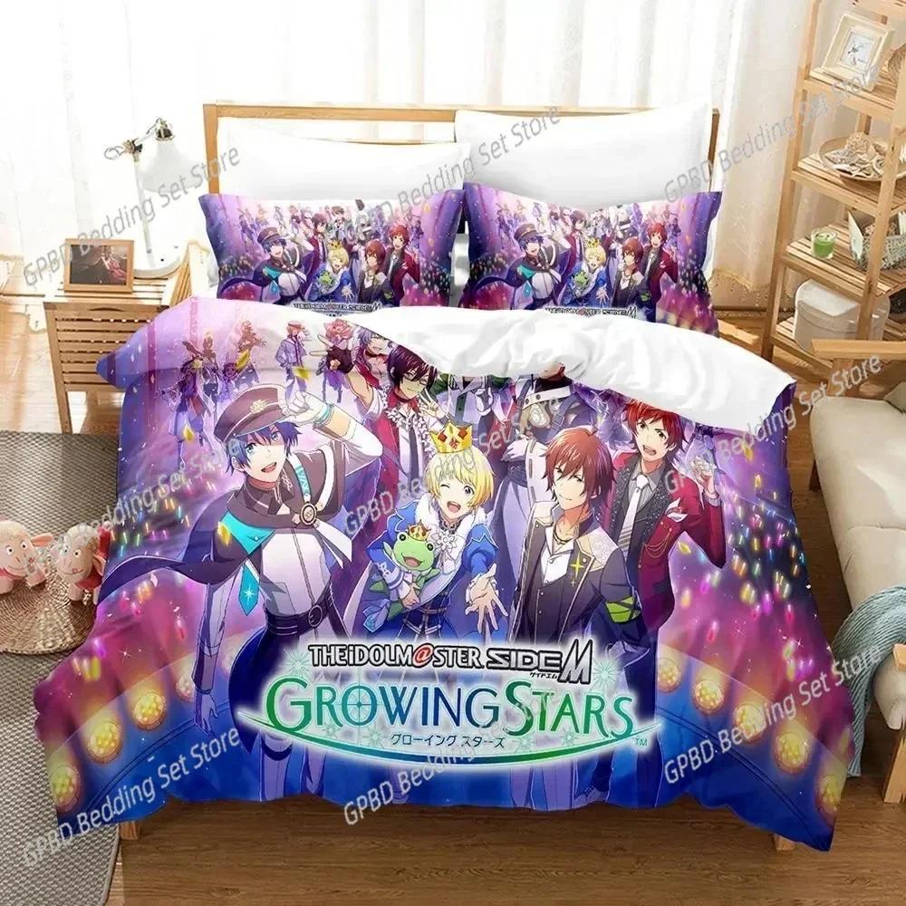 Luxury New 3D Print Anime Idolmaster SideM Bedding Set Duvet Cover Bed Set Quilt Cover Pillowcase Comforter king Queen