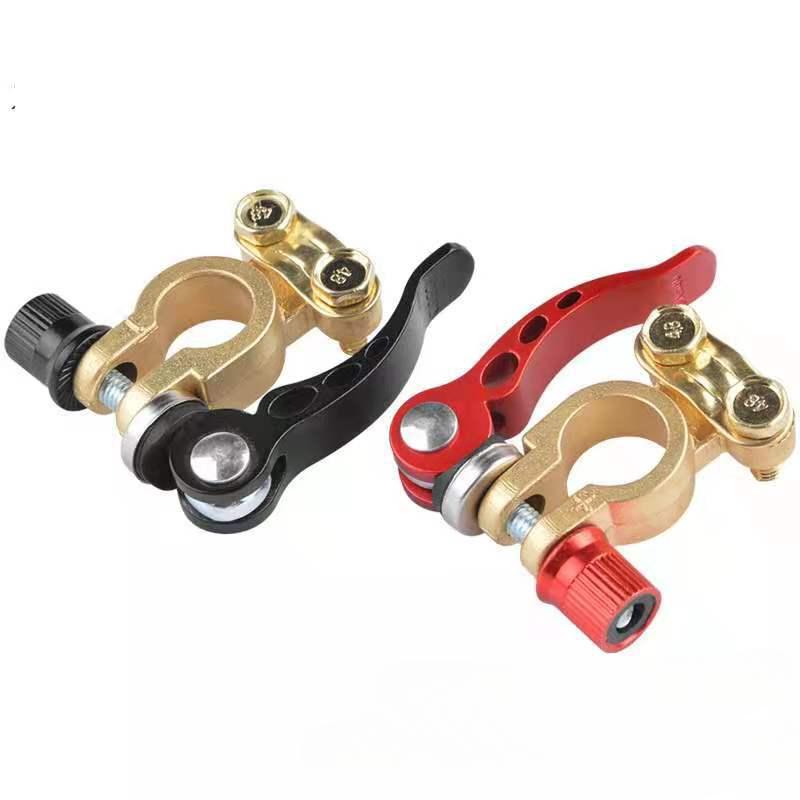 2Pcs/Set Quick Release Disconnect Car Battery Terminal Battery Terminal Connectors Positive Negative